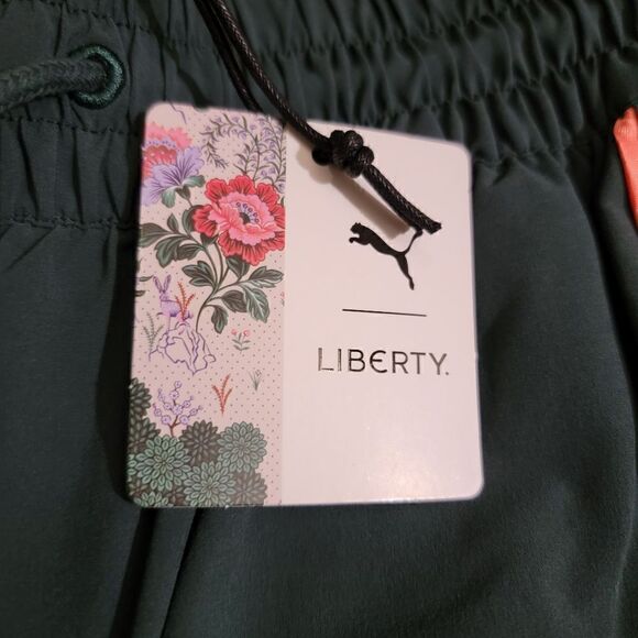 Puma X LIBERTY Track Pants Green Gables Women's Size Medium M New Animal Print - Picture 6 of 12